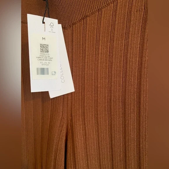 Wide Leg Ribbed Flare Pants - Picture 6 of 7